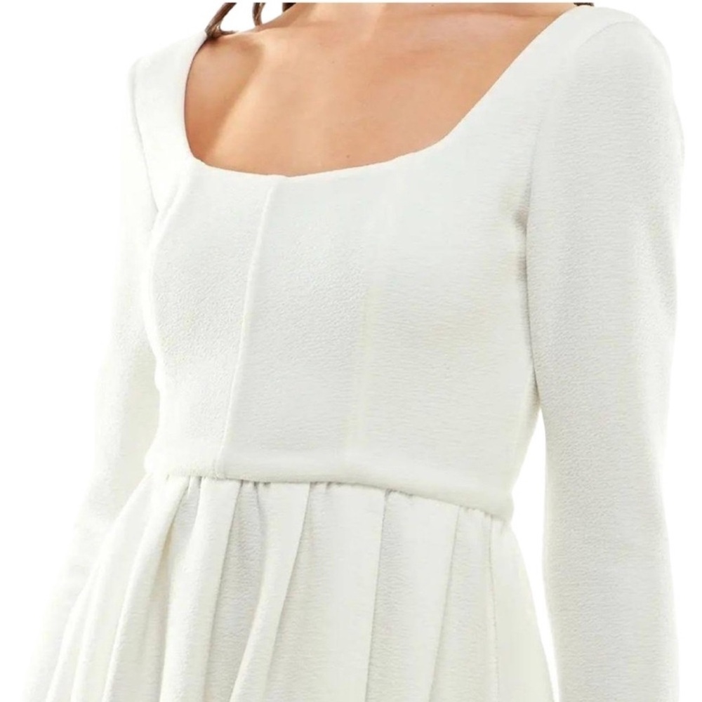 WAYF x Jourdan Sloane Jourdan Long Sleeve Mini Dress – Ivory – Size S - Picture 2 of 8